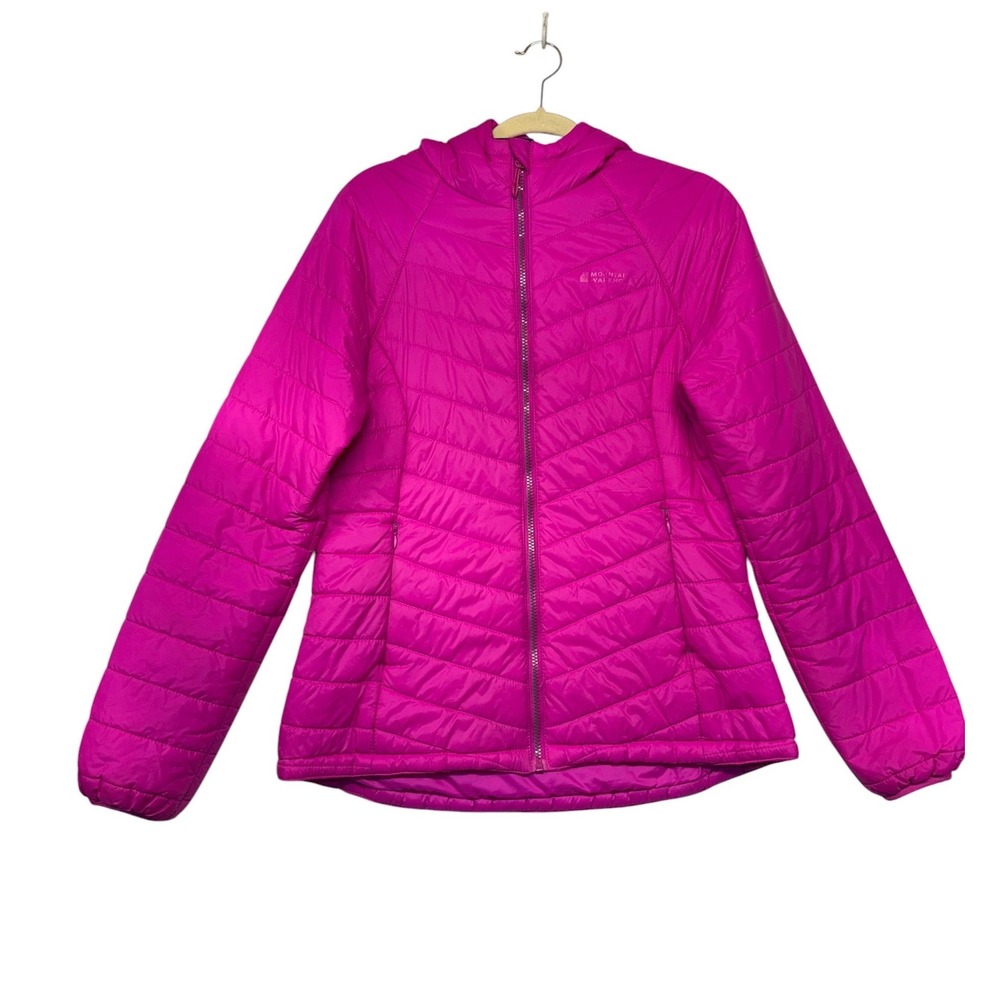 Mountain Warehouse Womens Pink‎ Puffer Jacket Hooded Lightweight Packable Sz 10